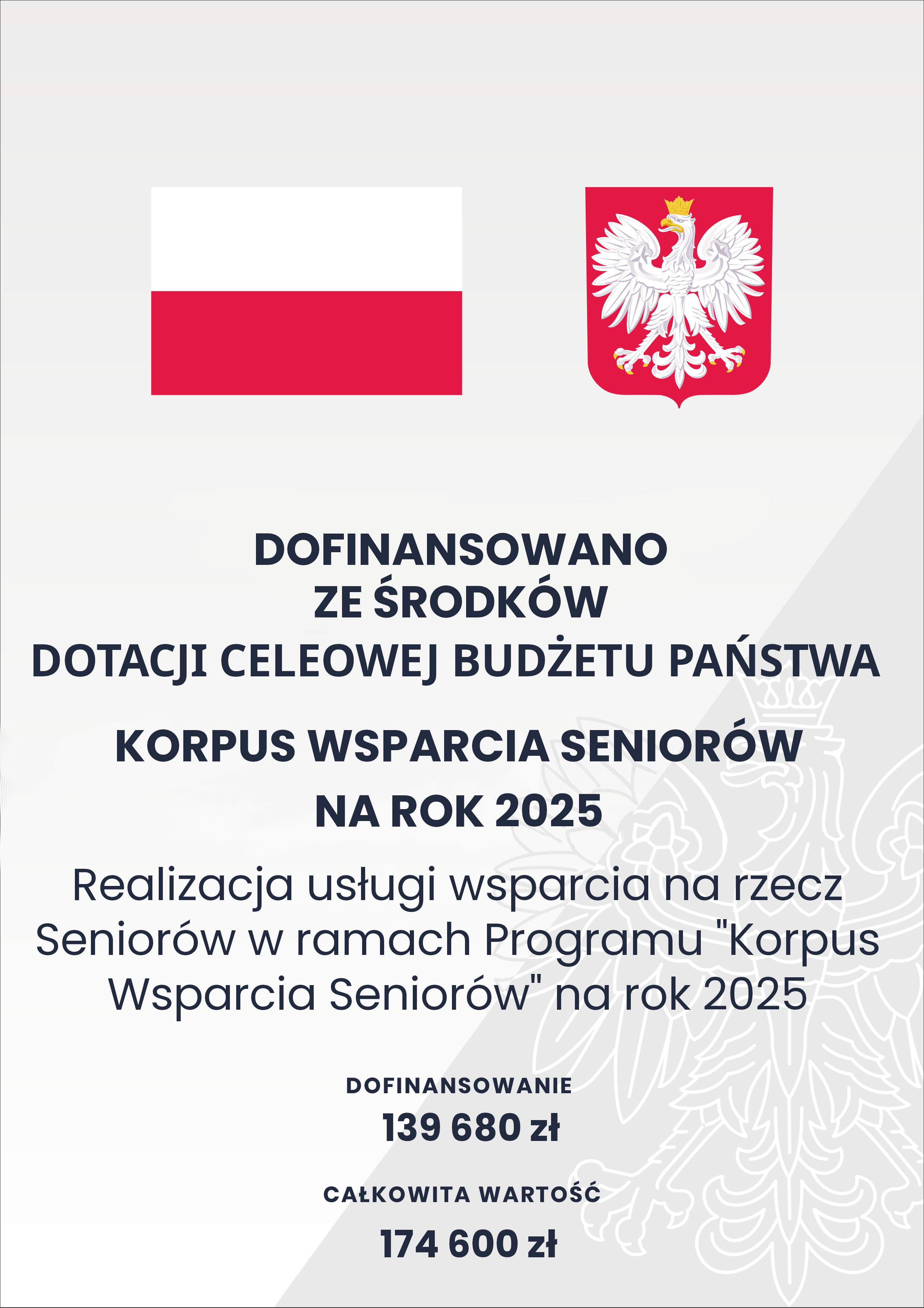 Korpus Wsparcia Seniorów na rok 2025